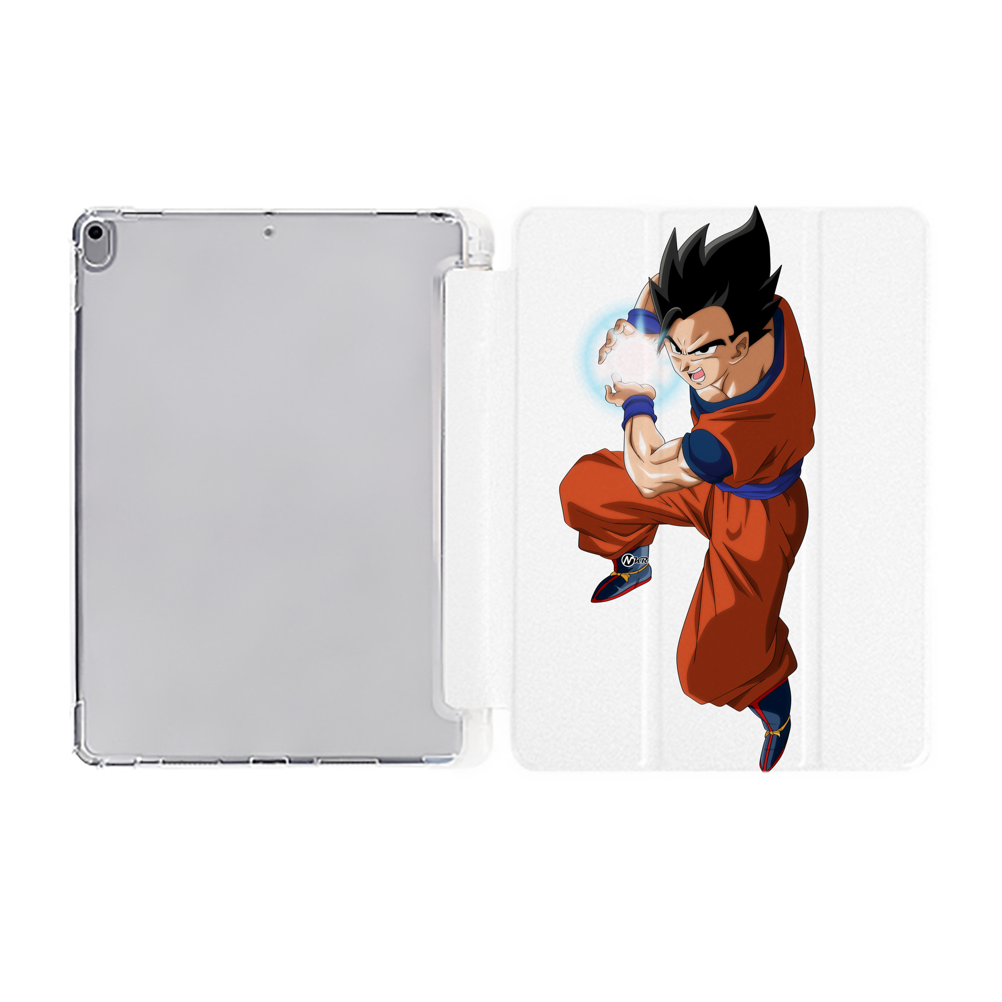 （画像用） ドラゴンボール 孫 悟飯（そんごはん）DRAGON BALL Son Gohan IPad ケース ペン収納付き 三つ折りスタンド PUレザー×シリコン 対応機種9.5/10.5/10.9インチ